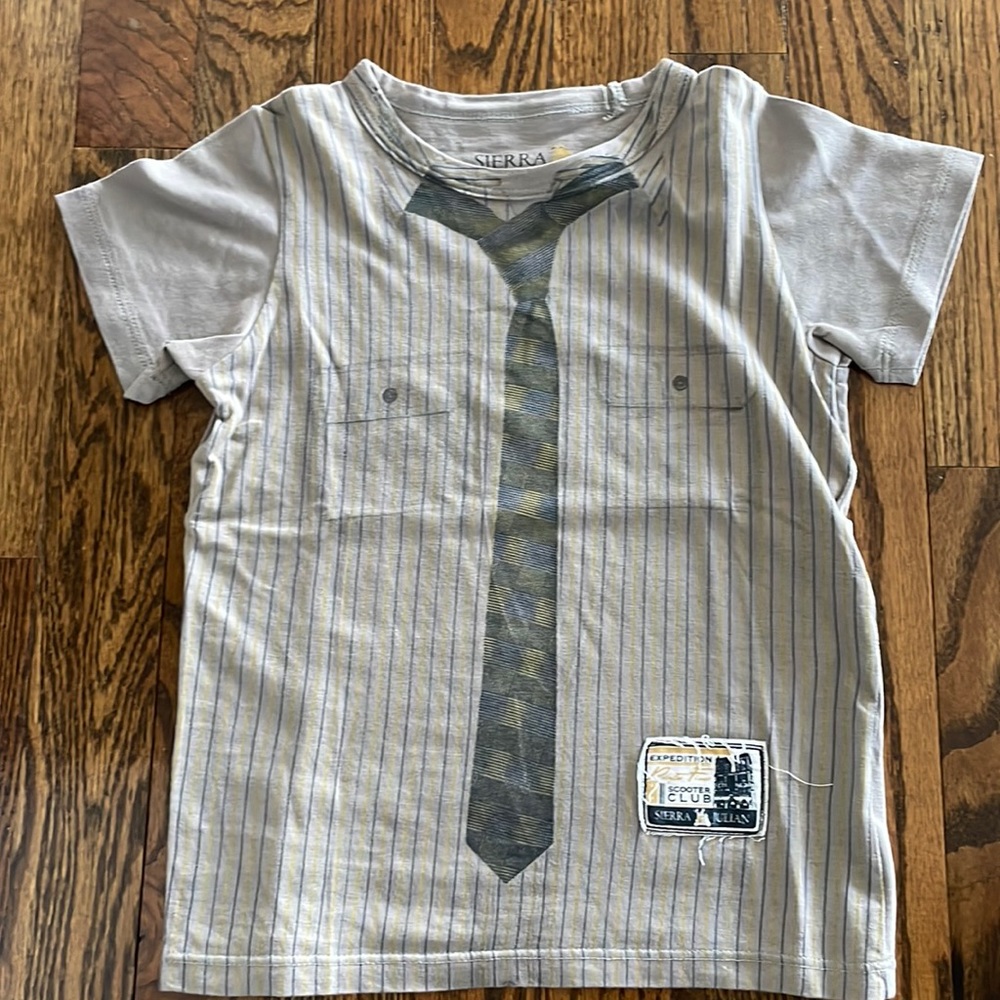 Sierra Julian Boy T shirt size 4 S/S Faux Vest T Shirt
